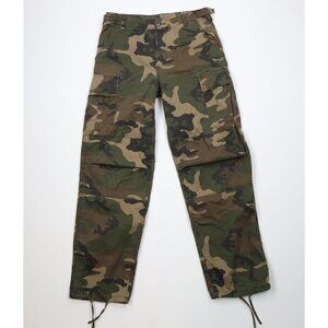 Vtg 90s Winchester Mens 34x32 Faded Double Knee Wide Leg Camouflage Cargo Pants